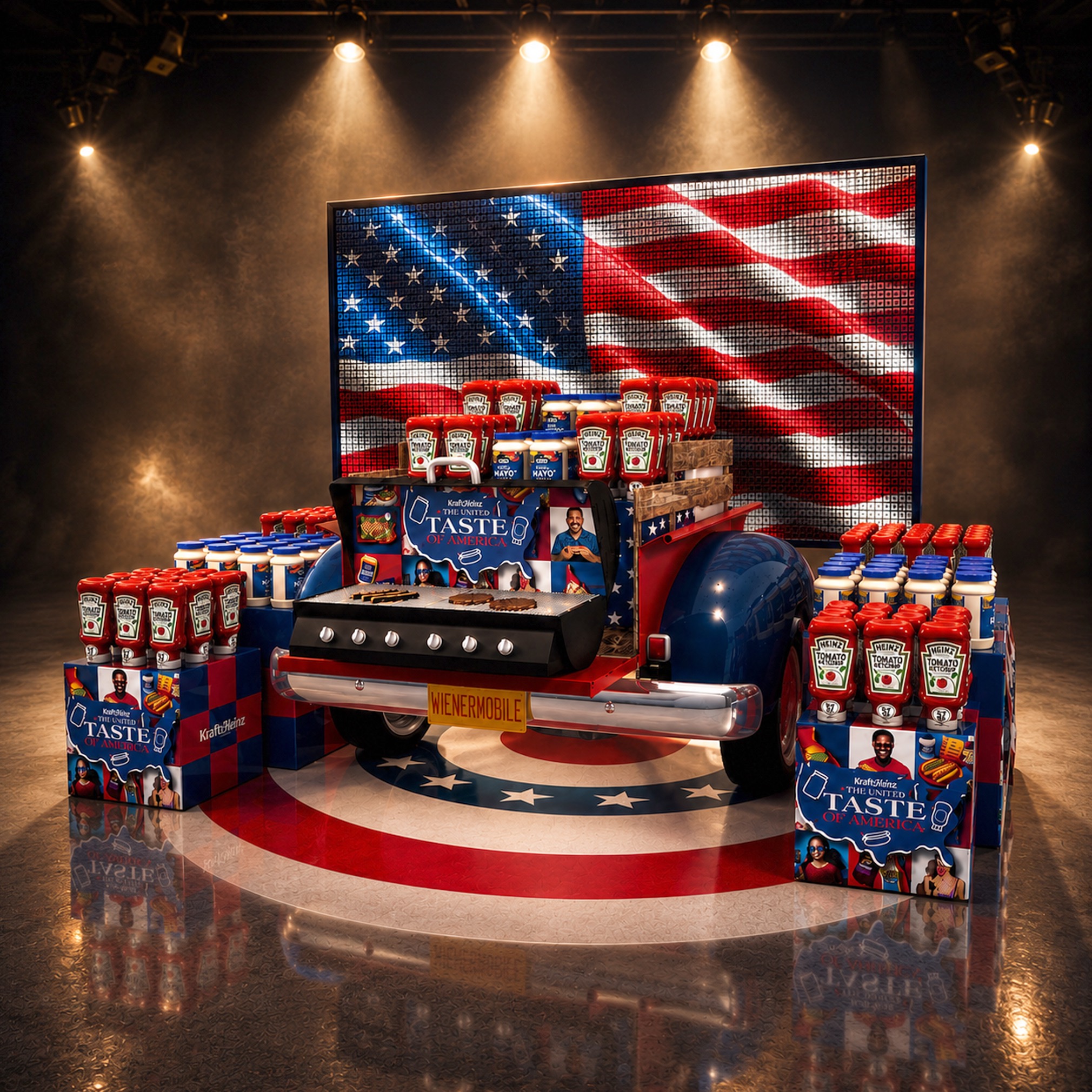 Heinz Taste of America promotional retail display